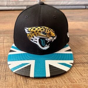 New Era Jacksonville Jaguars Union Jack 9FIFTY Adjustable Snapback NFL Hat S-M